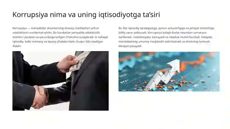 Korrupsiya: Xufiyona Iqtisodiyotning Asosiy Ko‘rinishi 3