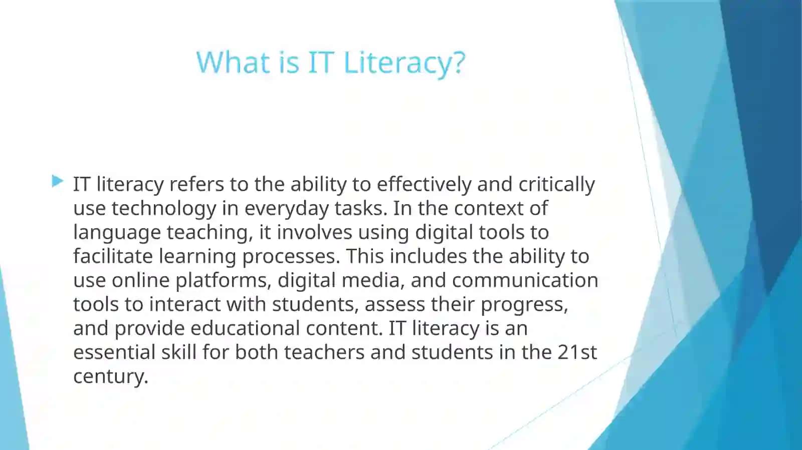 Introduction to IT Literacy in Language Teaching 3