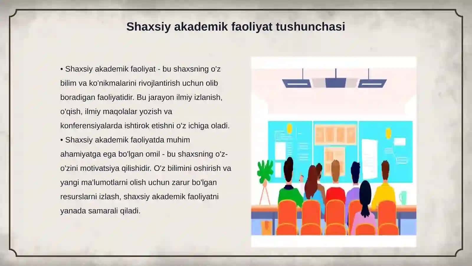 Shaxsiy akademik faoliyat va uni tashkil etish vositalari 3