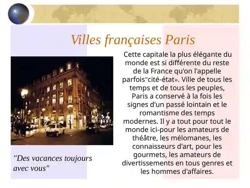 Villes françaises Paris 3