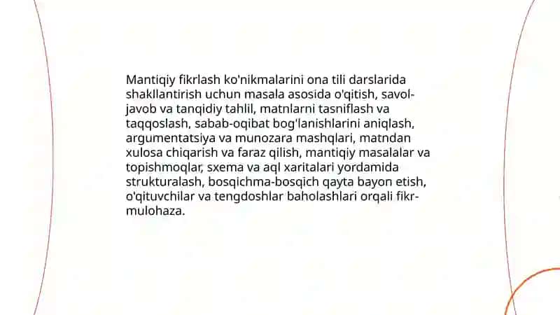 Mantiqiy fikrlash metodikasi 3