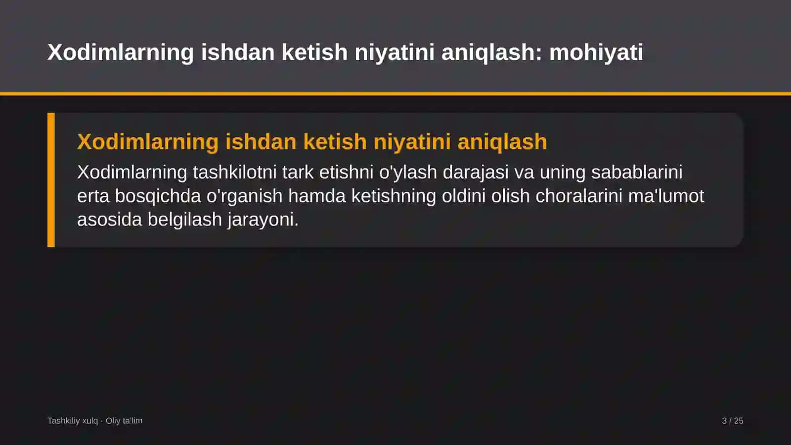 Kichik gidroelektr stansiyalarida xodimlarning ishdan ketish niyatini aniqlash 3