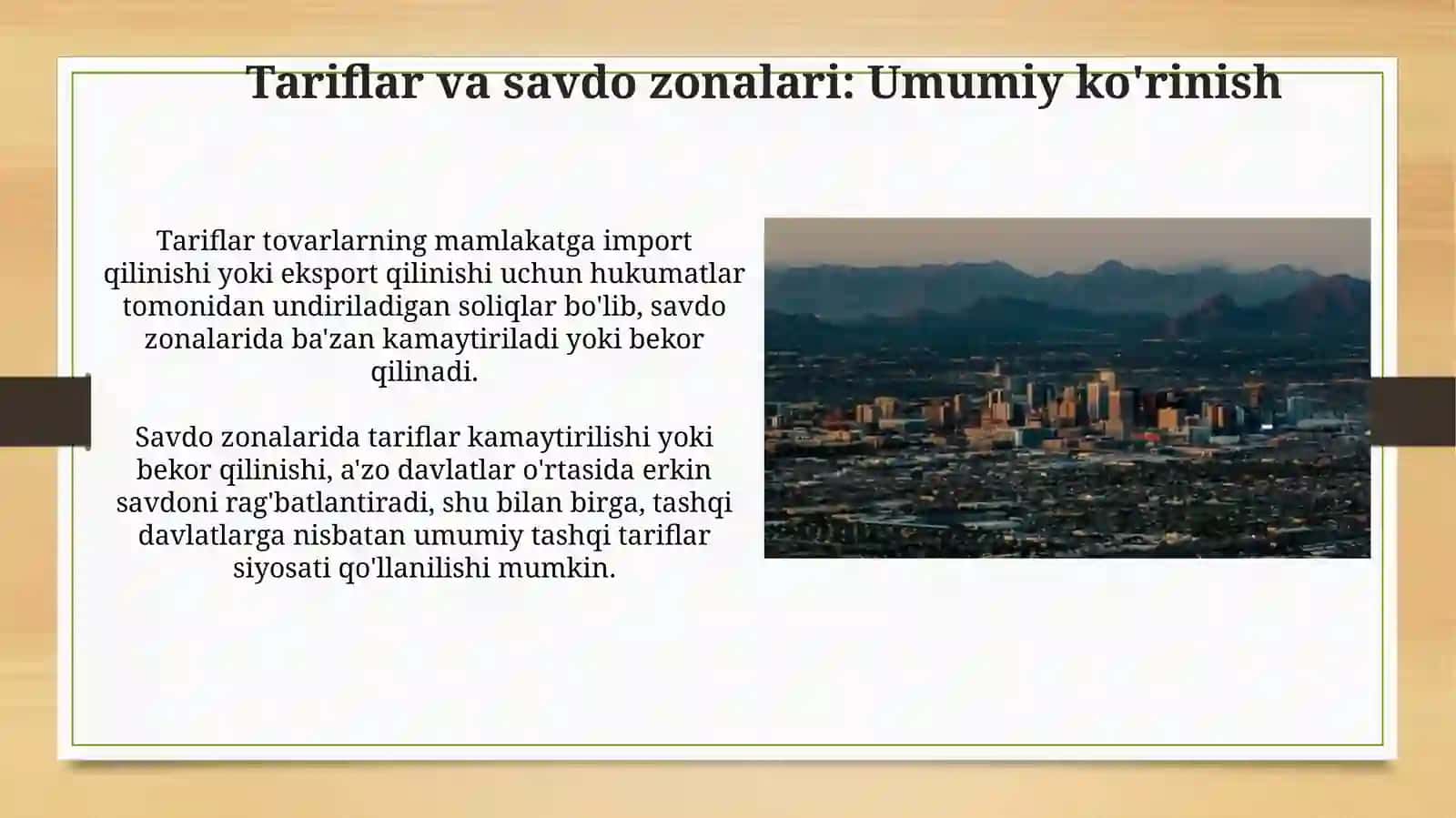 Savdo zonalari va ularning hududiy iqtisodiyotdagi o‘rni 3