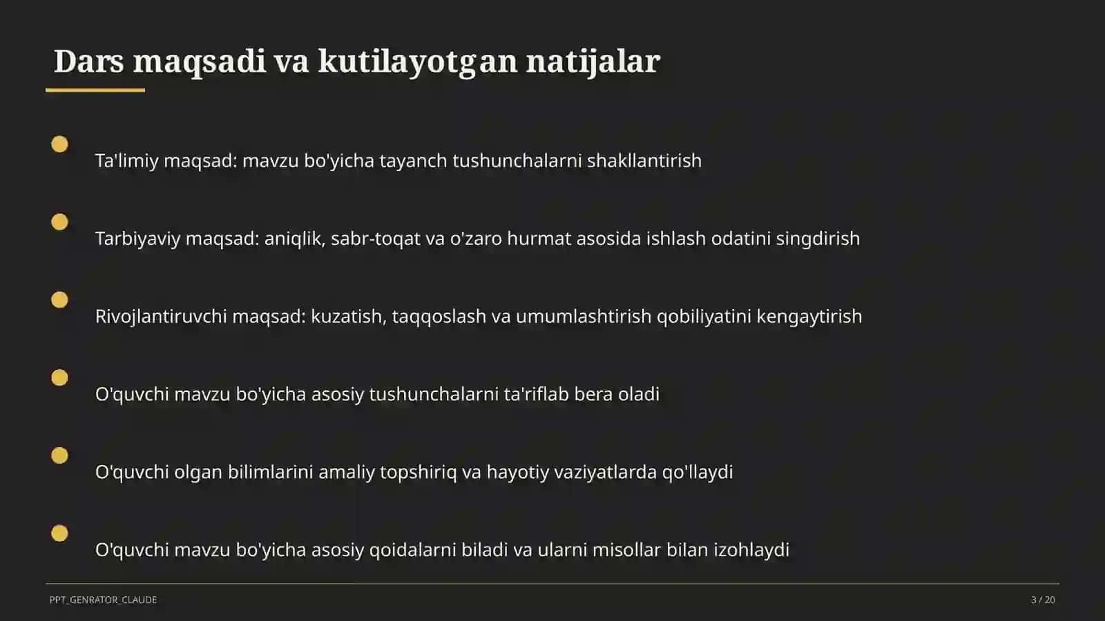 Ona tili (5–11) — o'quvchilar uchun 3