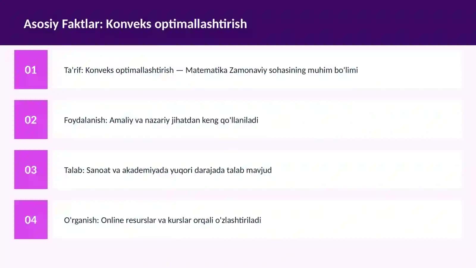 Konveks optimallashtirish 3