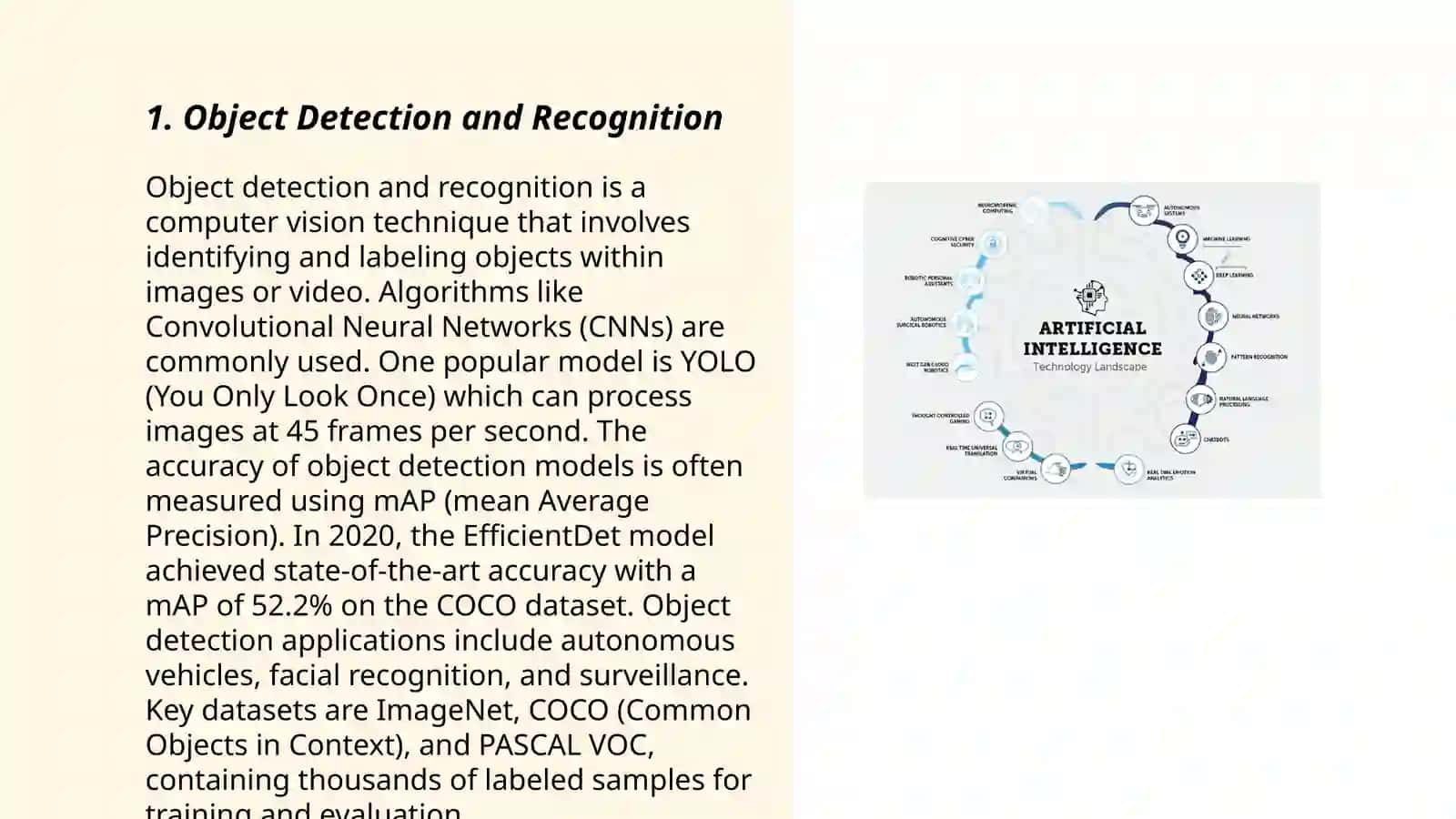 Vision system Application of artificial Intelligence 3