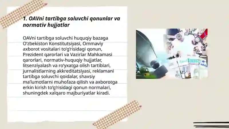 OAVni tartibga soluvchi qonunlar va normativ hujjatlar 3