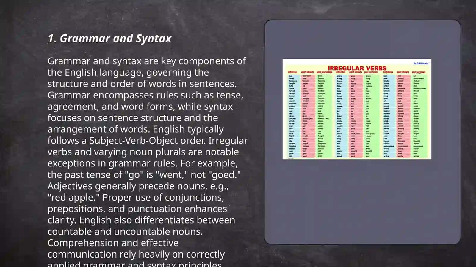 Grammar and Syntax 3