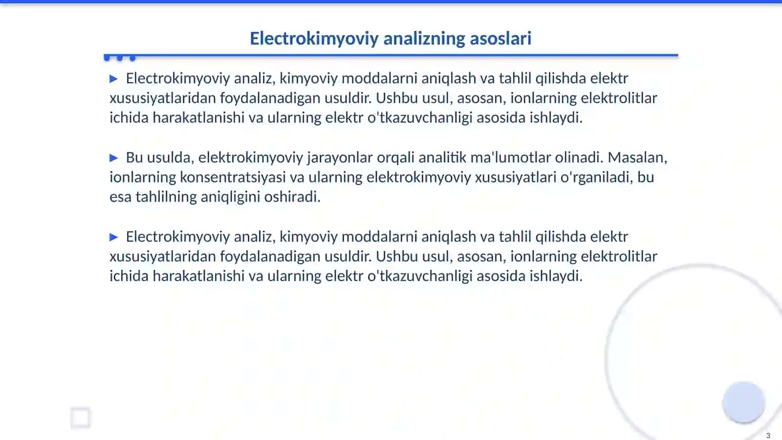 Analizning elektrokimyoviy usullari 3