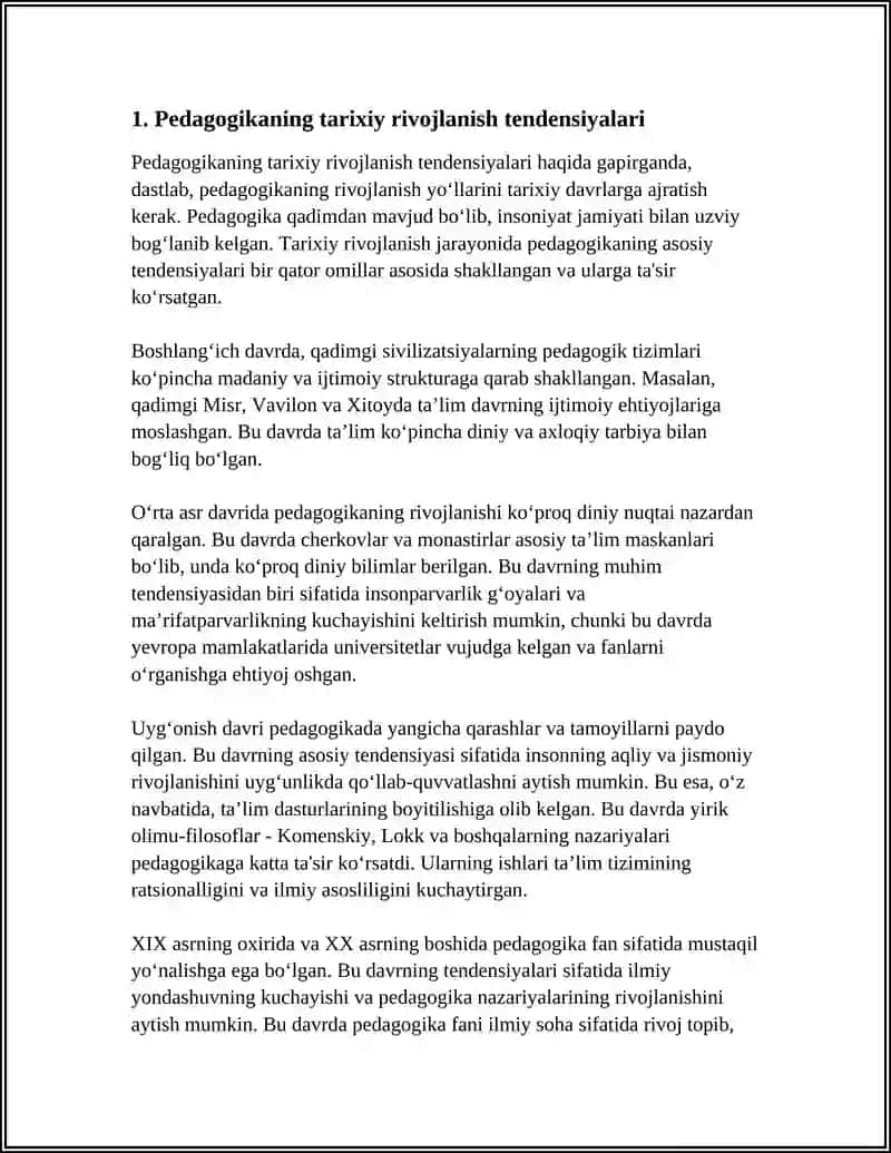 PEDAGOGIKANING TARAQIYOT TENDENSIYALARI 3