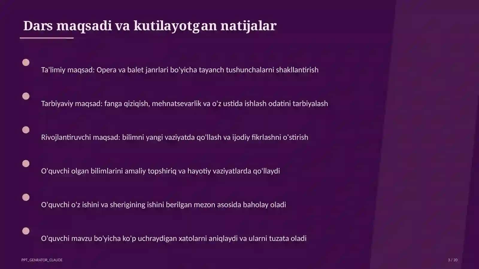 Opera va balet janrlari (6-sinf) 3