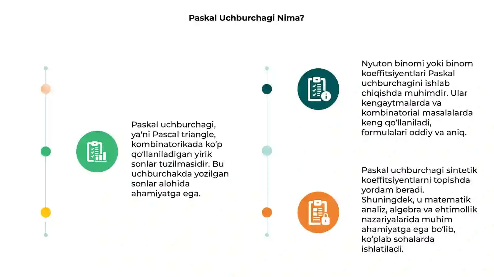 Paskal uchburchagi.Nyuton binomi 3