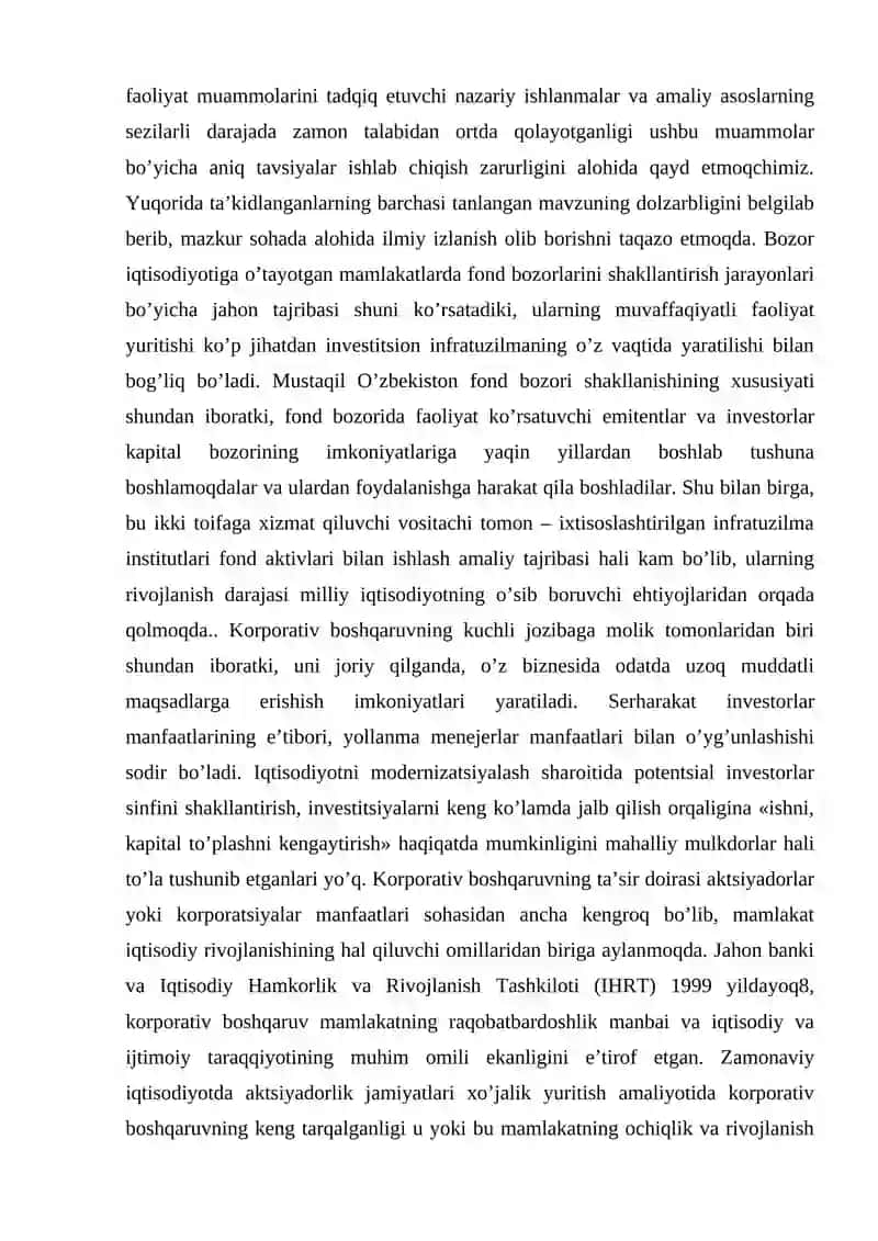 Aktsiyadorlik jamiyatlarida korporativ boshqaruv mexanizmi 3