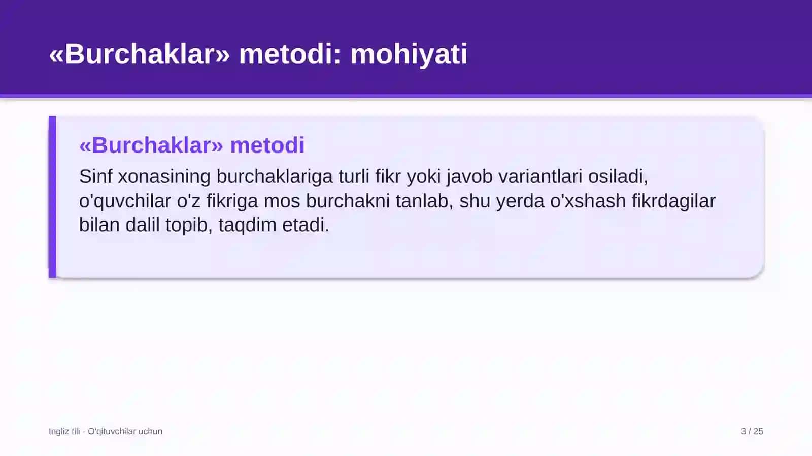 ingliz tili darslarida burchaklar metodidan foydalanish 4908 3
