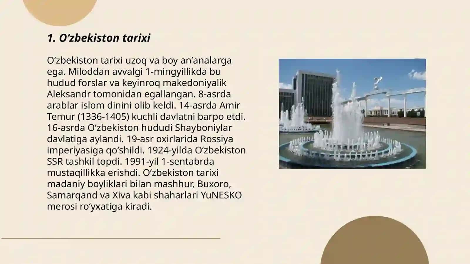 Oʻzbekiston tarixi 3