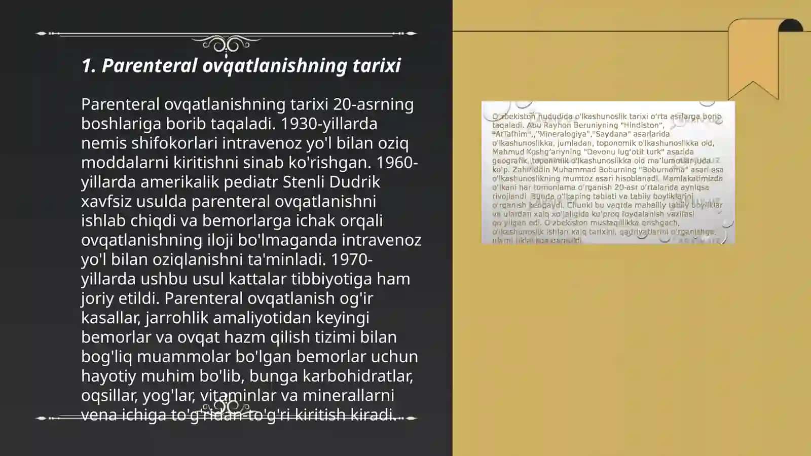 Parenteral ovqatlanish va uning klinik ahamiyati 3