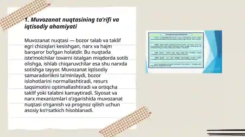 Muvozanat nuqtasi: talab va taklif uchrashadigan joy 3
