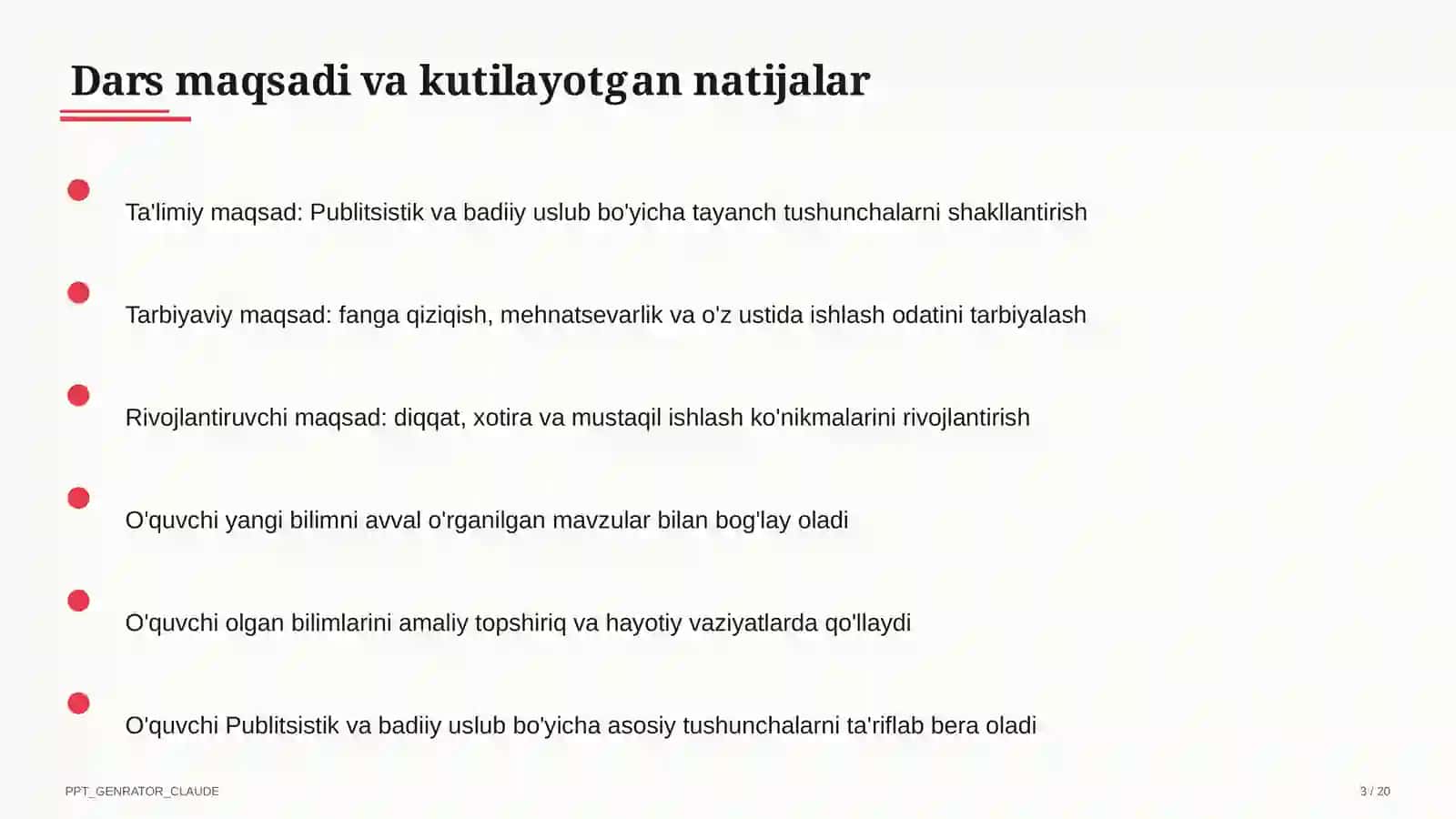 Publitsistik va badiiy uslub (10-sinf) 3