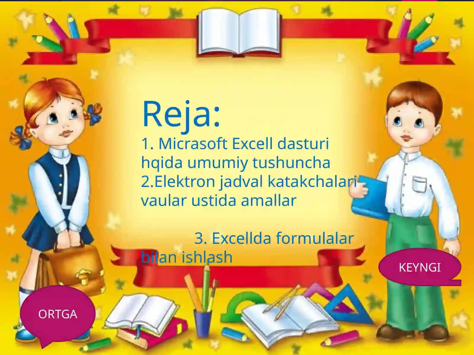Micrasoft Excel dasturi 3