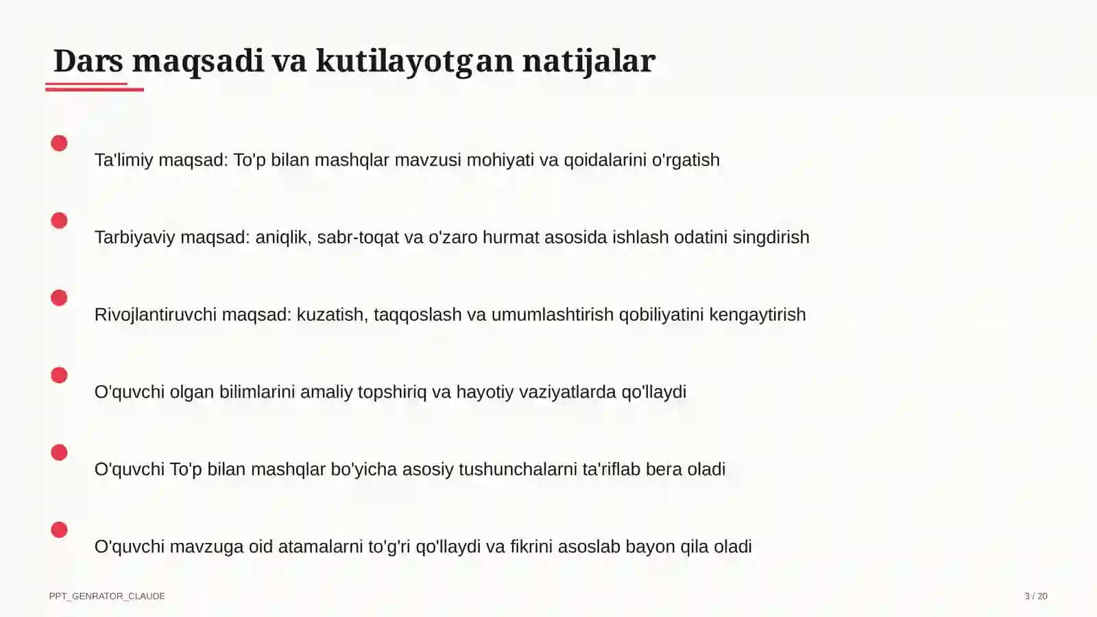 To'p bilan mashqlar (2-sinf) 3