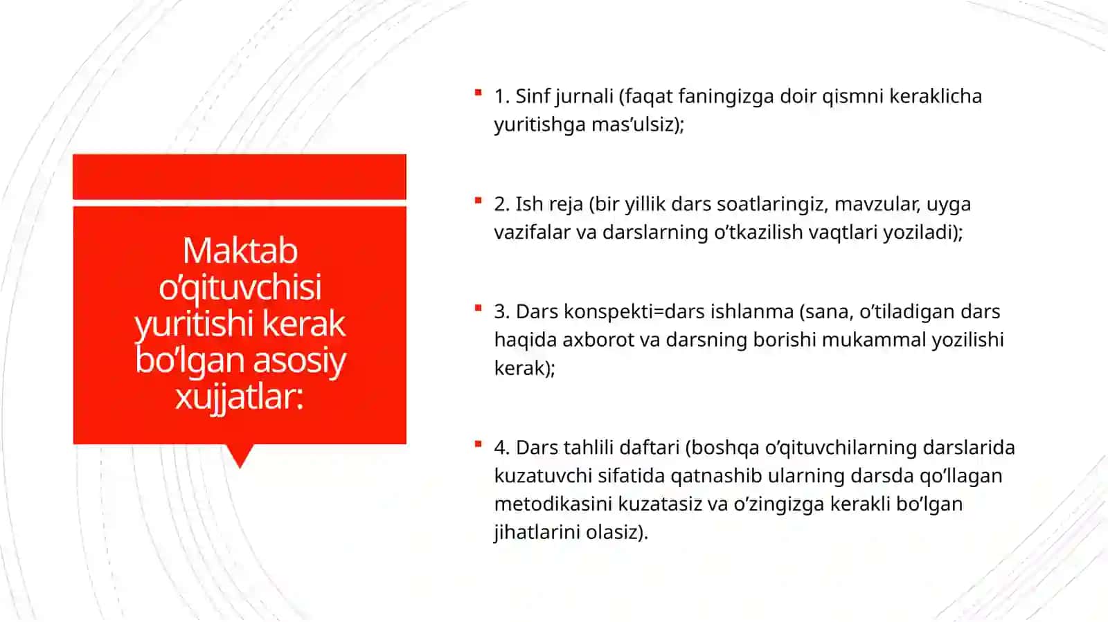 Sinf jurnalini yuritish bo'yicha tavsiyalar 3