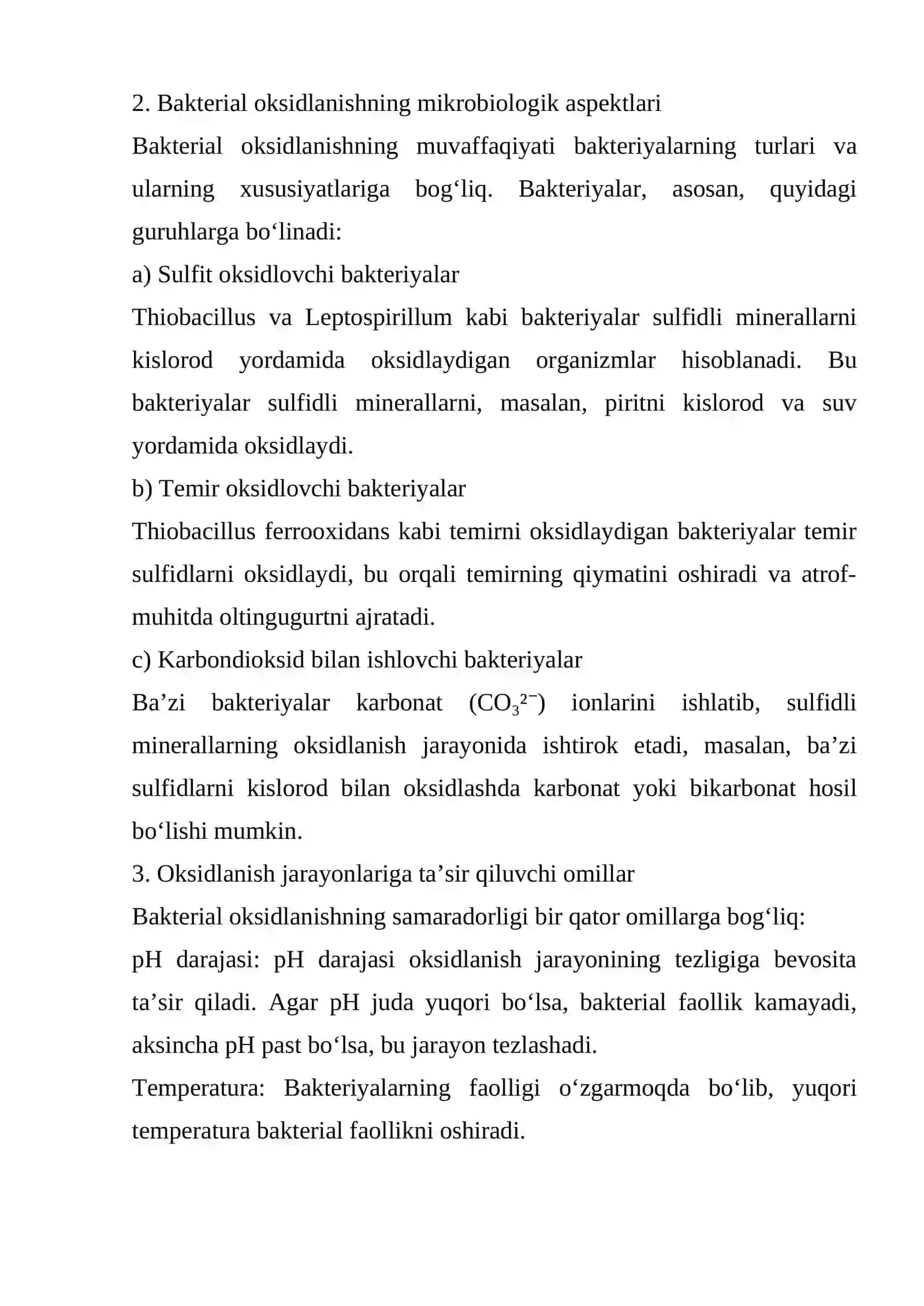 Sulfidli minerallarni bakterial-kimyoviy oksidlash jarayonining kinetikasi 3