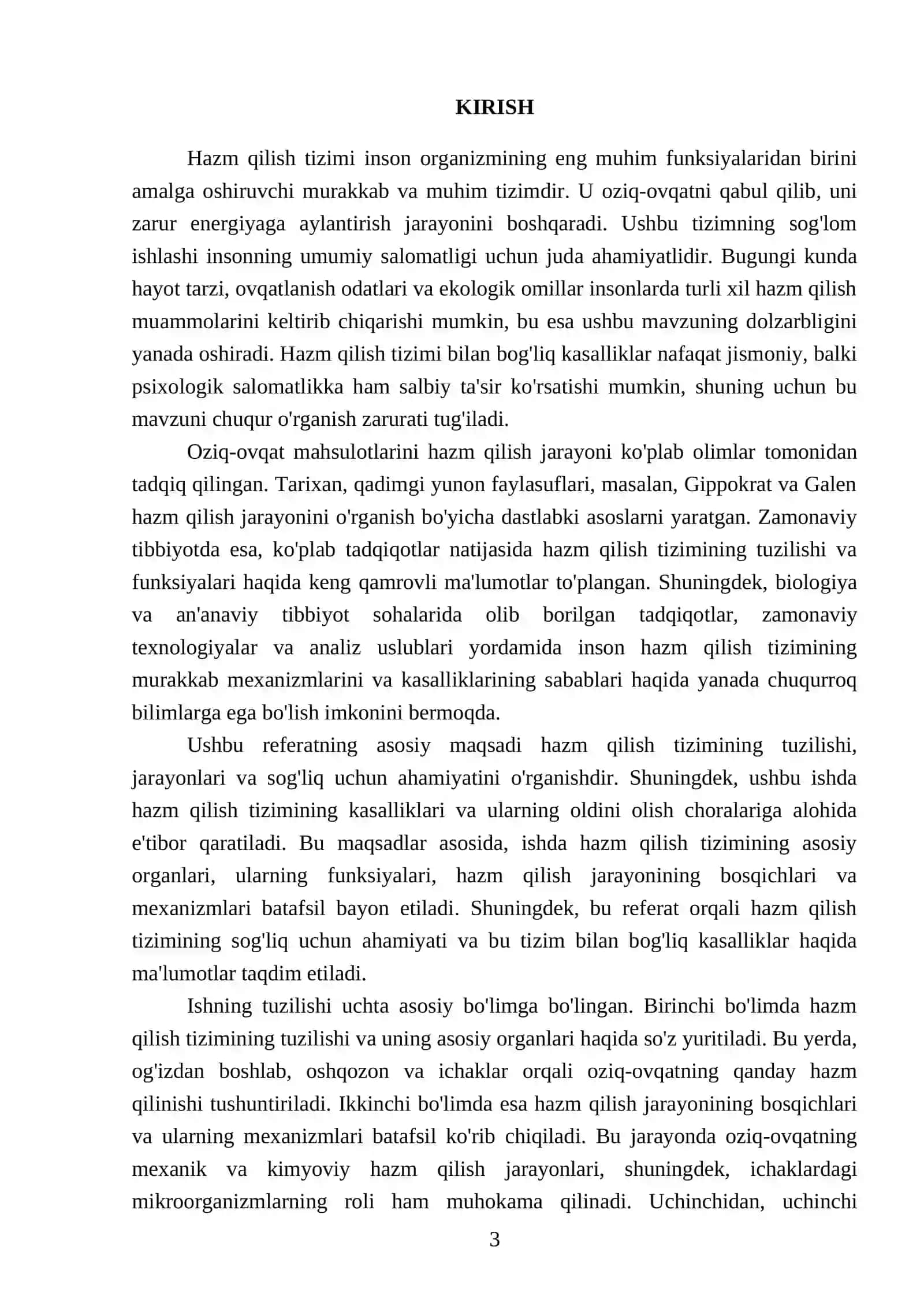 Hazm qilish tizimi 3