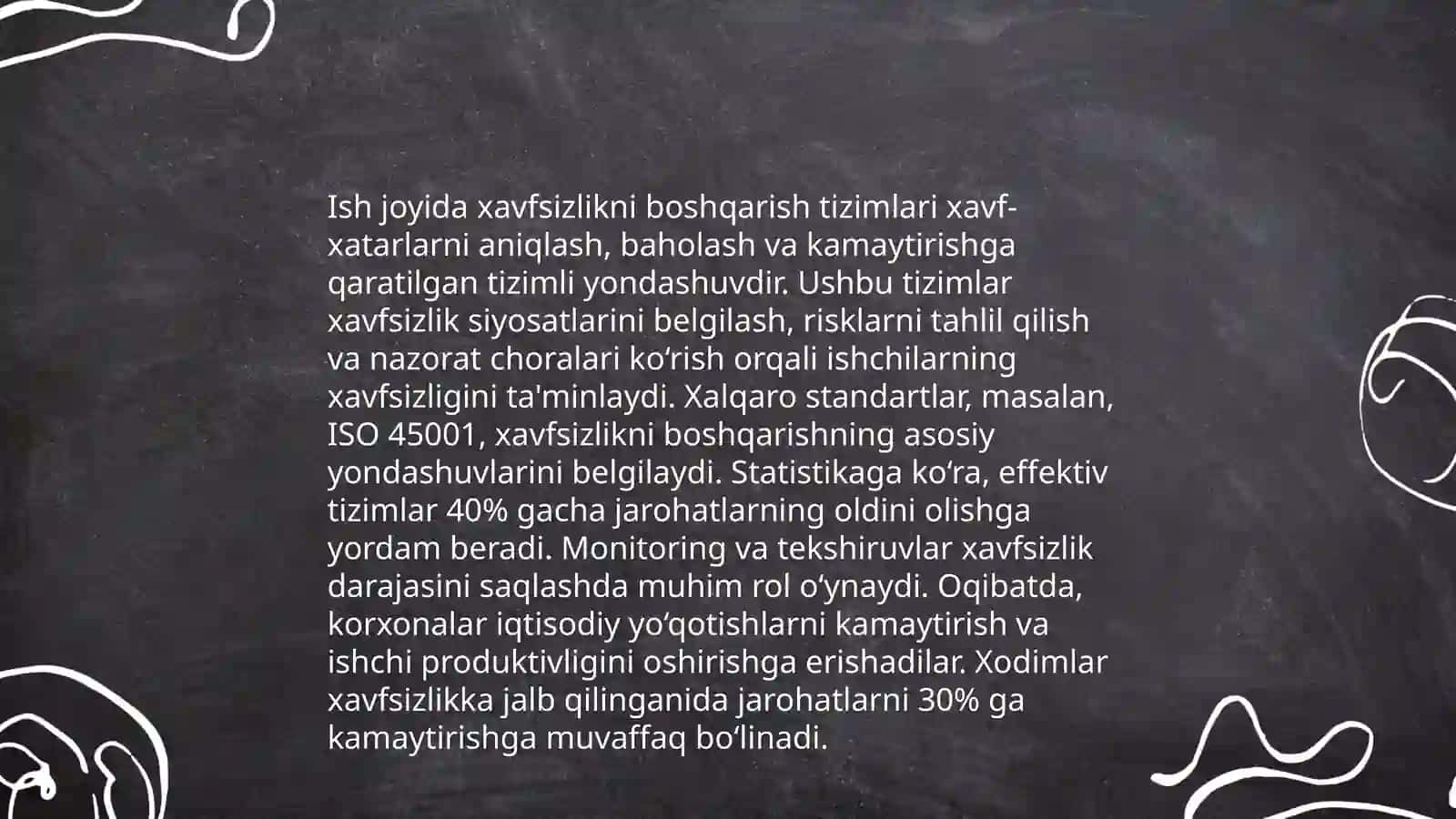 Ish joyida sogʻlik va xafsizlikni taʼminlash 3
