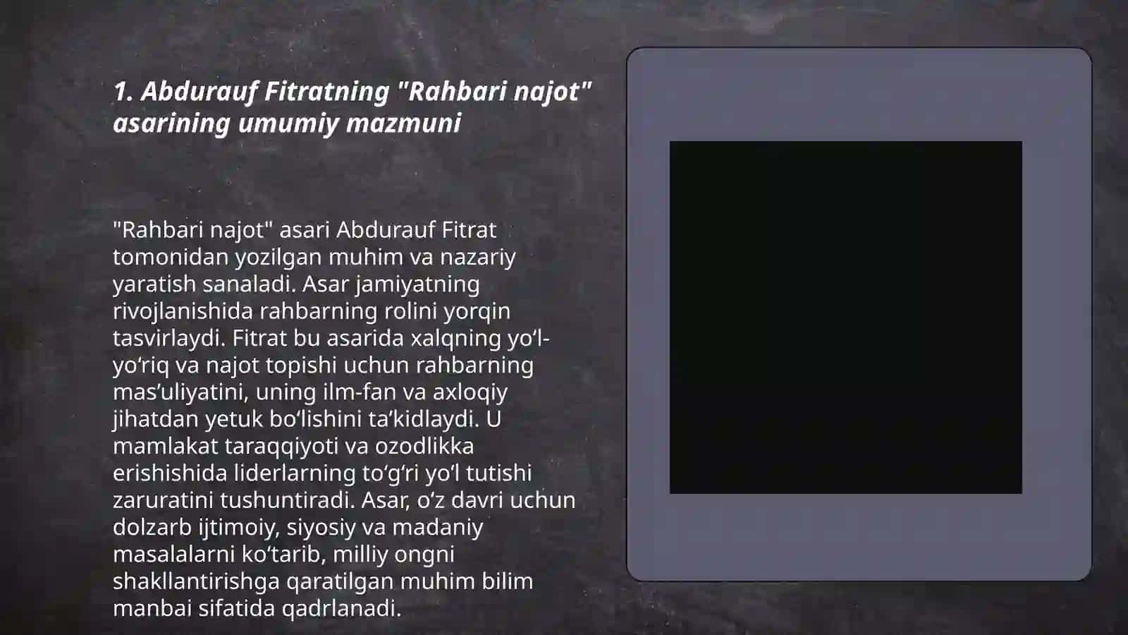 Abdurauf Fitratning „Rahbari najot“ risolasidagi „Baxtsiz odamlarning ikki toifasi„ga oid qarashlari 3