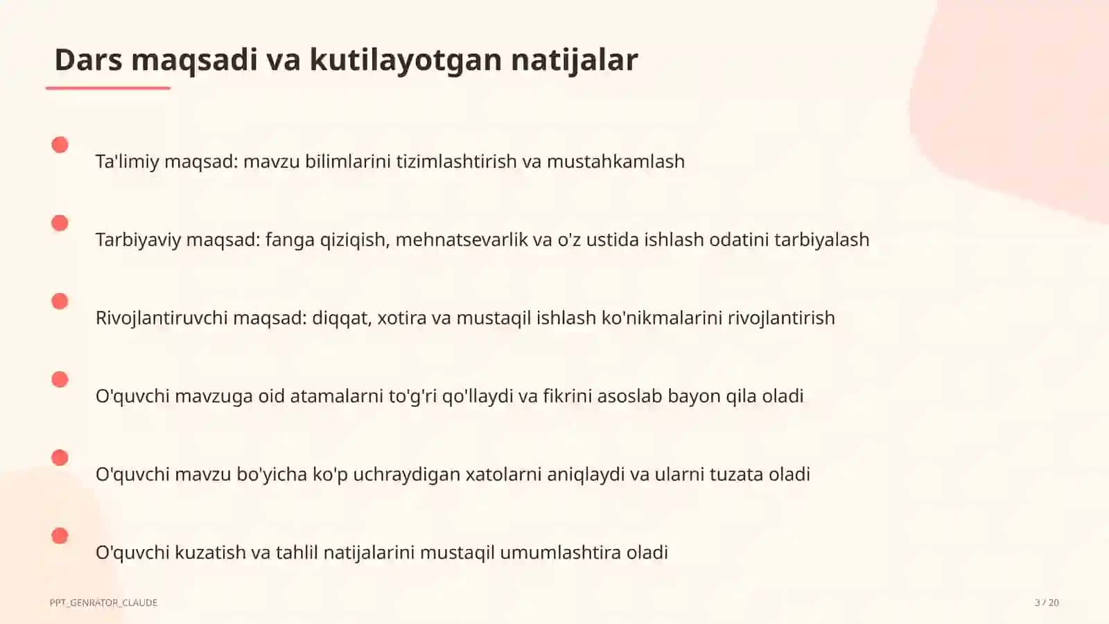 Pedagogika va o'qitish metodikasi 3