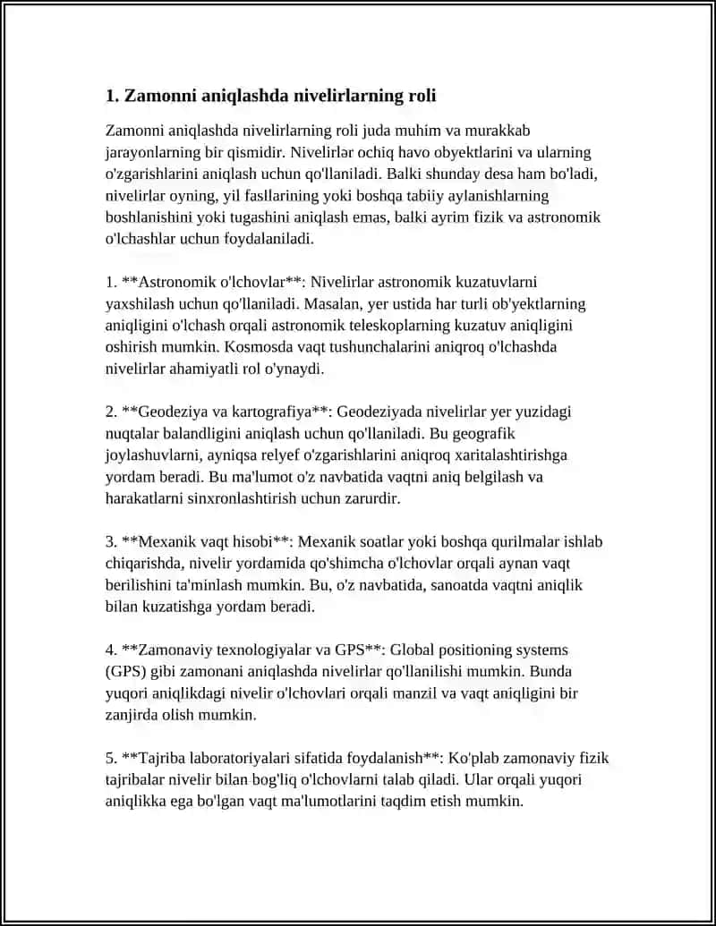 ZAMONVIY NIVELIRLAR VA ULARNI KLASSIFIKATSIYASI 3