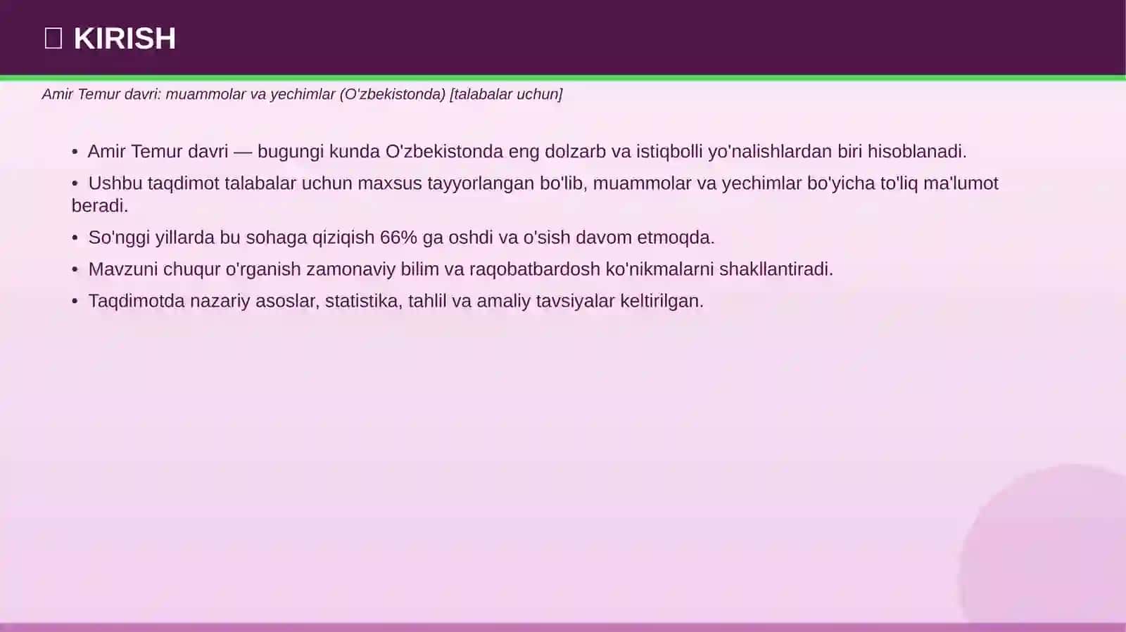 Amir Temur davri: muammolar va yechimlar (O'zbekistonda) [talabalar uchun] 3