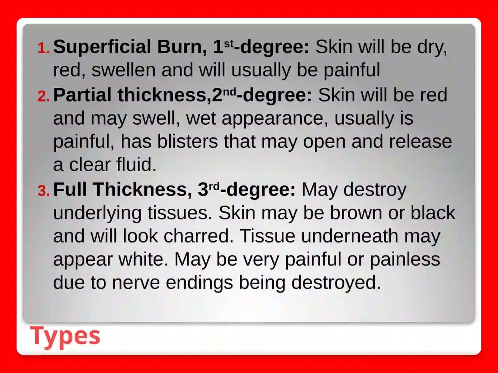 Burns, Bleedings 3