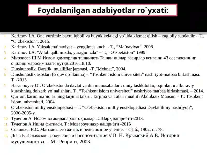 Islamdagi mazhab va yo'nalishlar 3