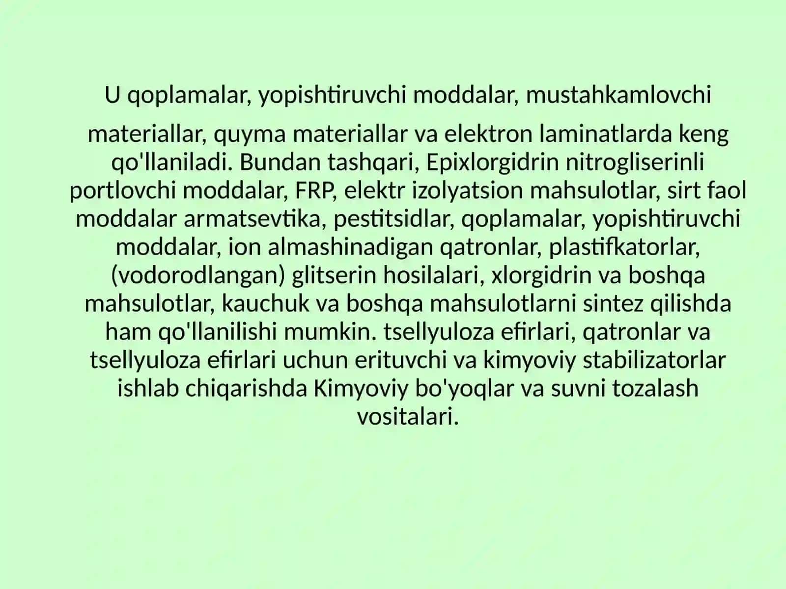 Epixlorgidrindanglitserinishlabchiqarishtexnologiyasi 3
