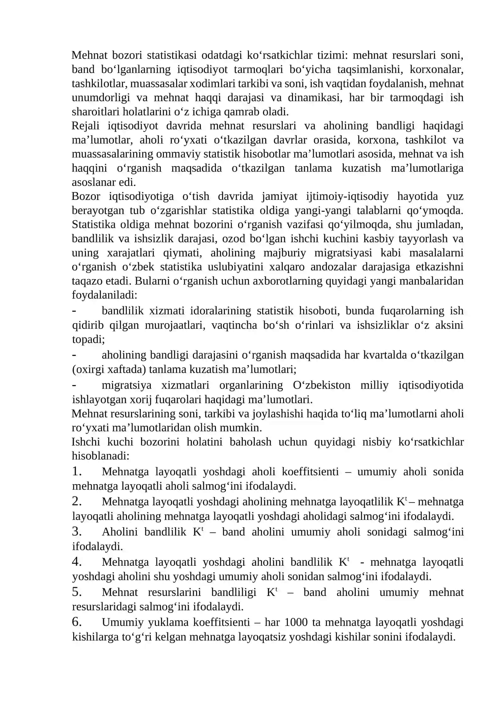Mehnat bozori va bandlik statistikasi 3