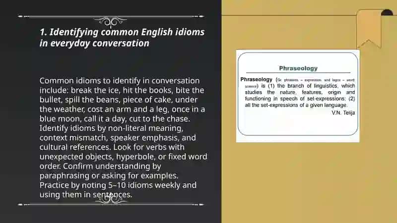 Practical with phreaseological units and idioms in conversation 3