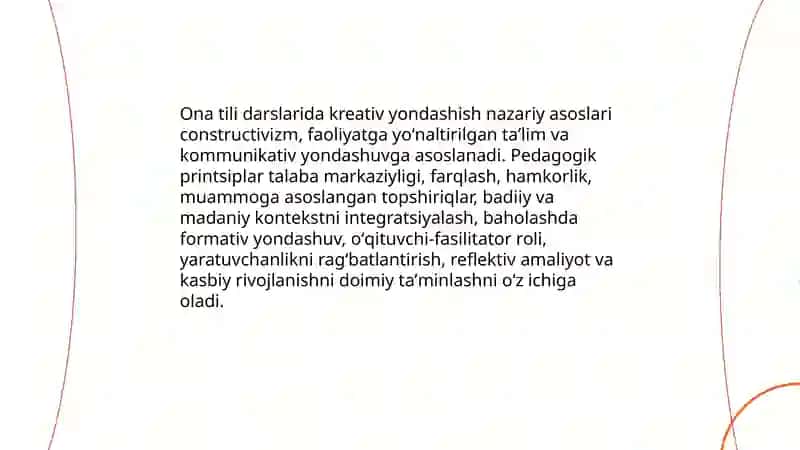 Ona tili darslarida kreativ yondashishning ijtimoiy pedagogik ahamiyati 3