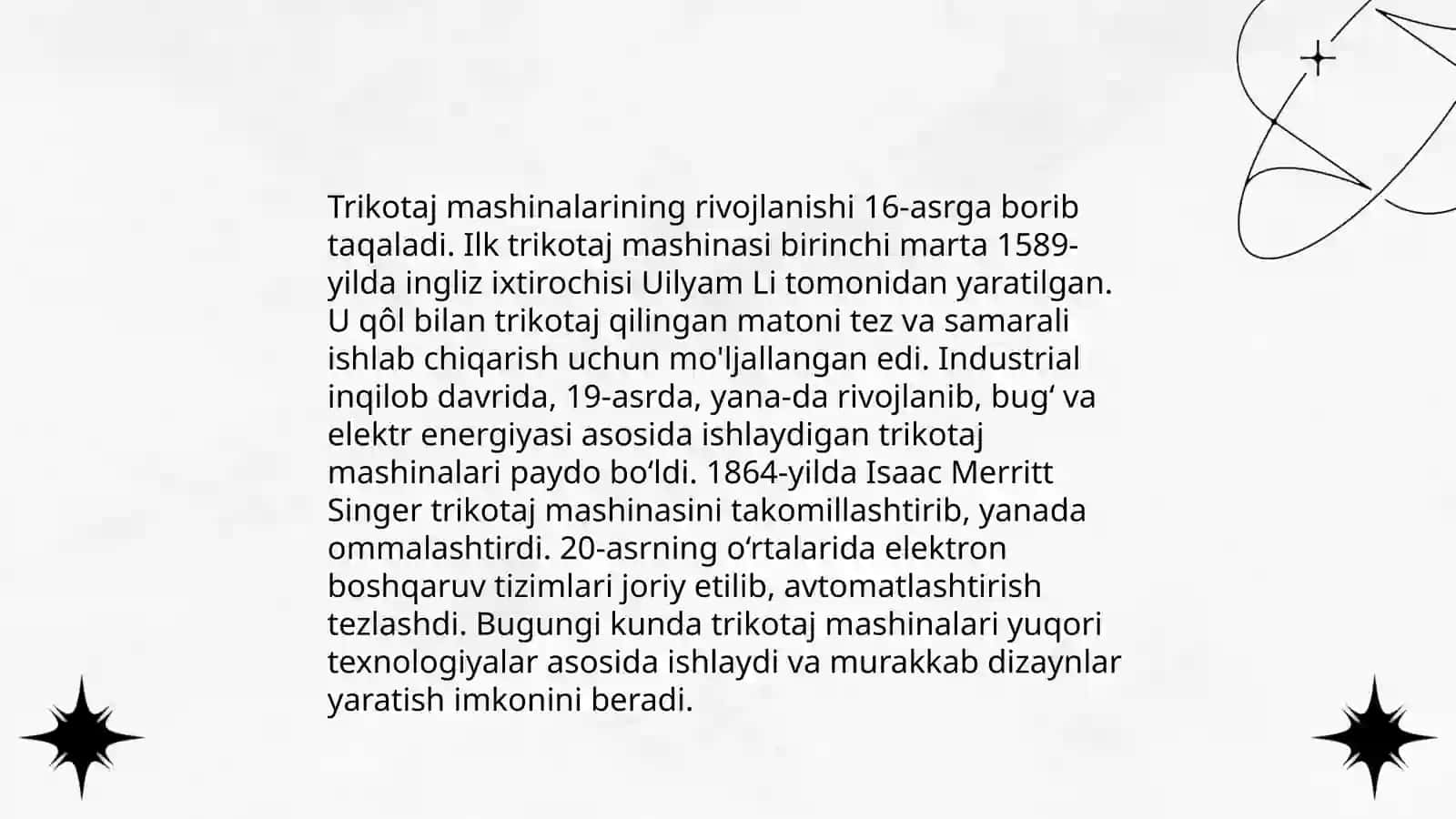 Trikotaj Mashinalari Tarixi 3
