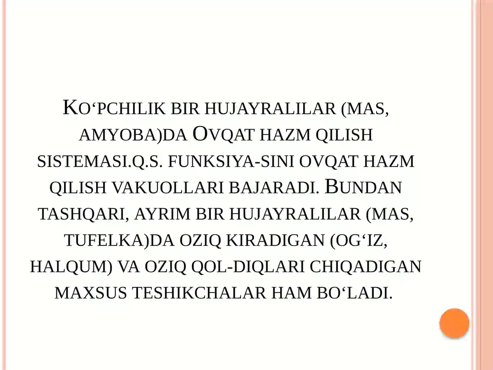 Ovqat hazm qilish sistemasining evolyutsiyasi 3