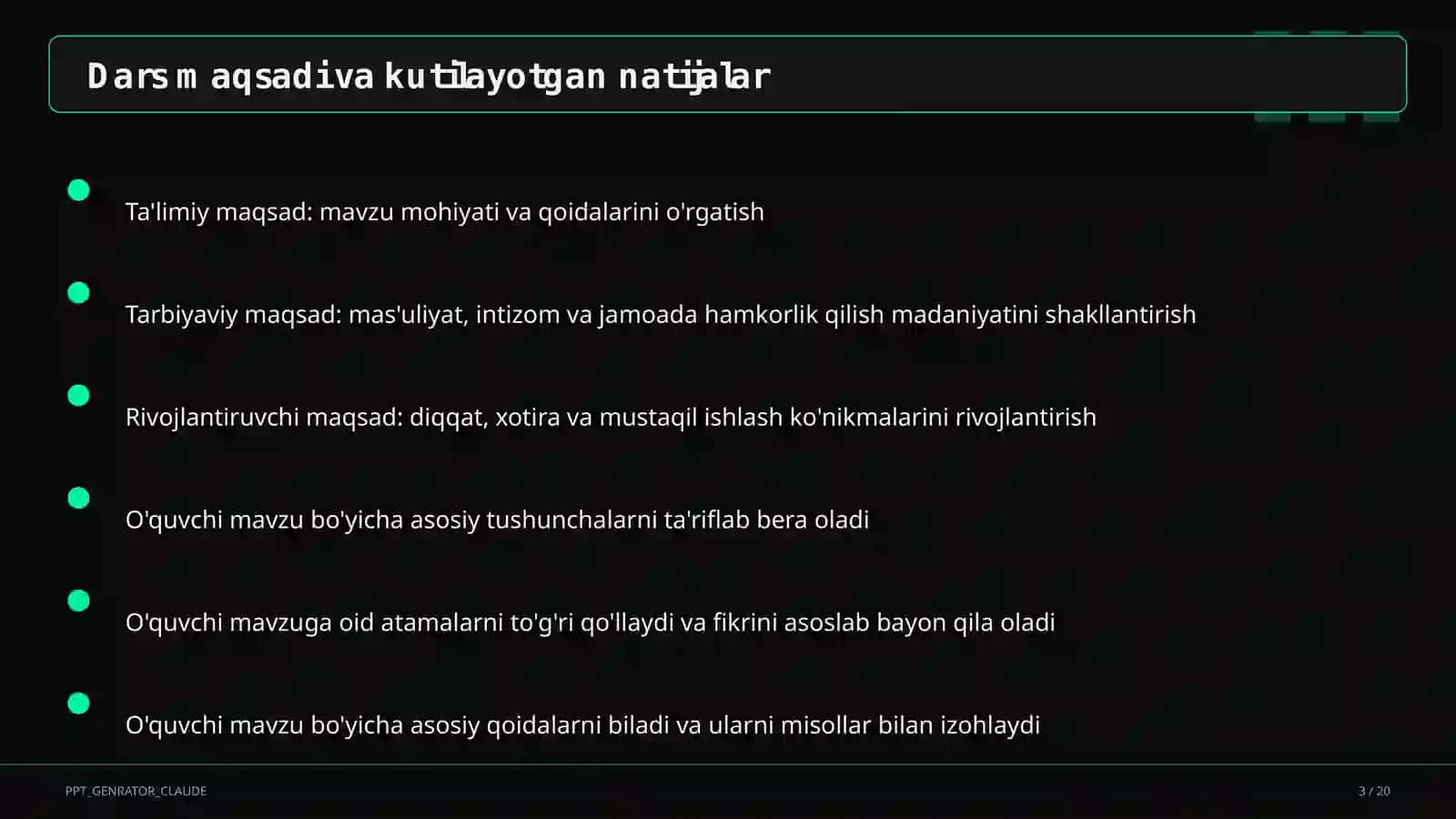 SMART maqsadlar asosida dars maqsadini belgilash 3