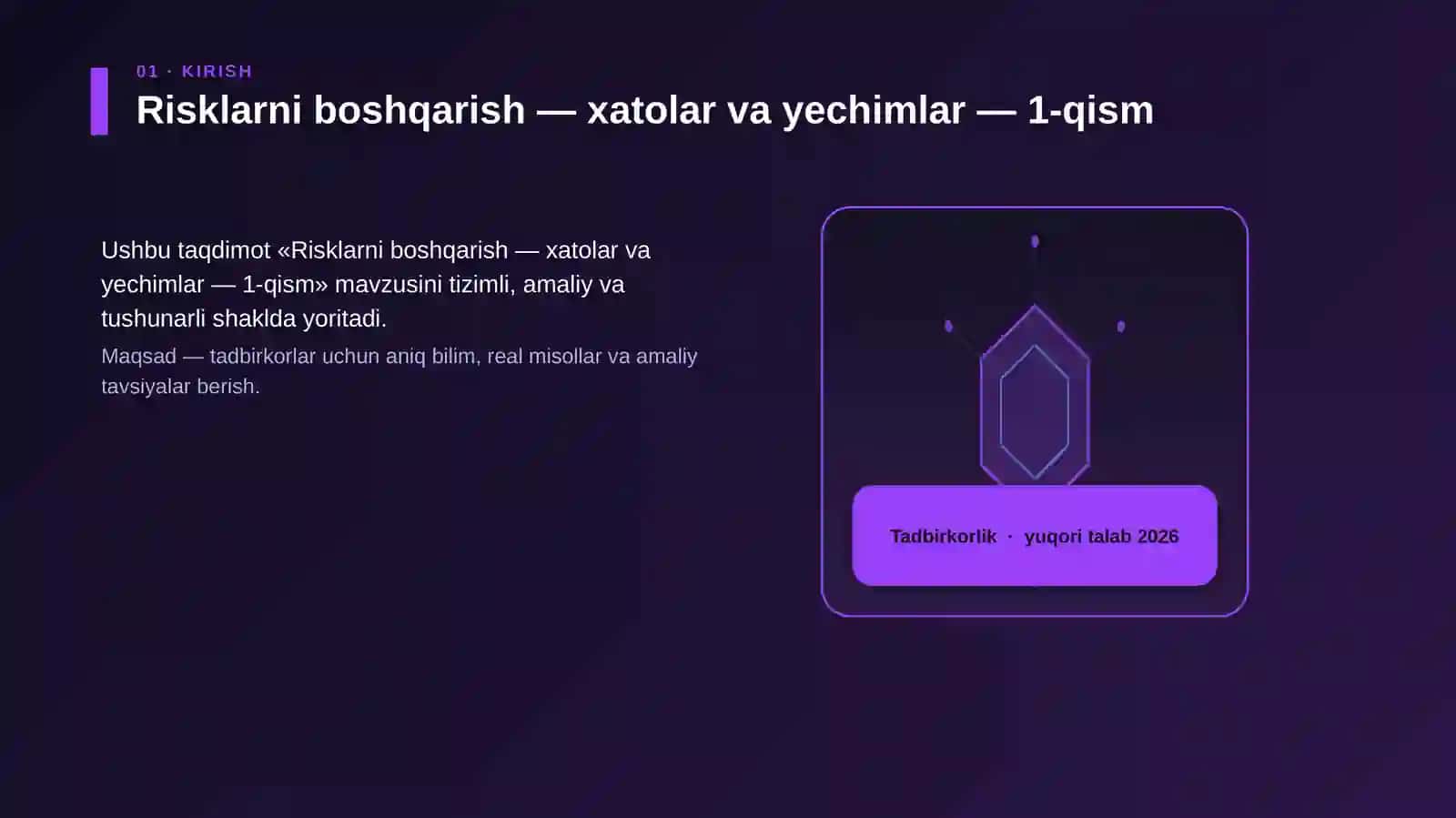 Risklarni boshqarish — xatolar va yechimlar — 1-qism 3