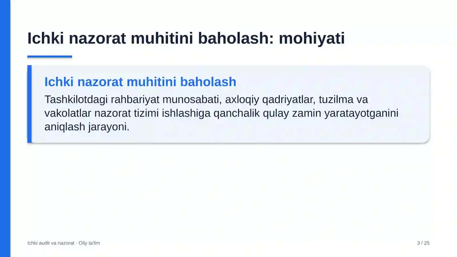 Qozonxonalarda ichki nazorat muhitini baholash 3