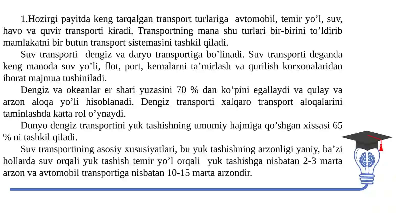Suv yo’llari va portlari 3