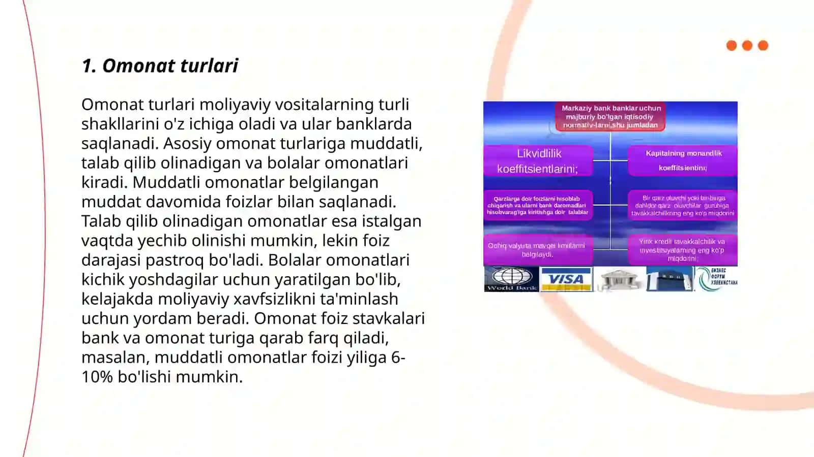 Omonat turlari 3