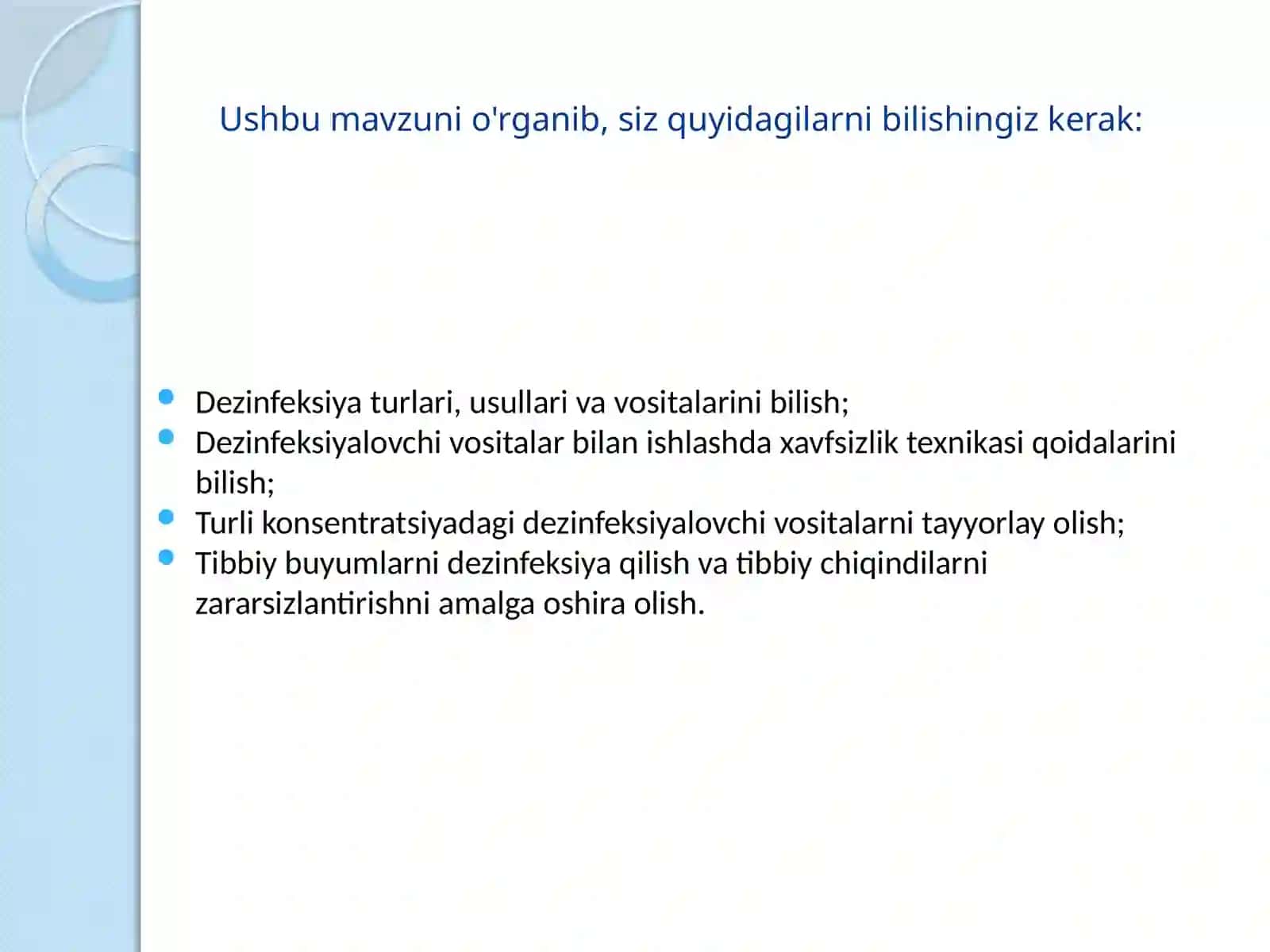 Dezinfeksiya amaliyoti va qoidalari 3