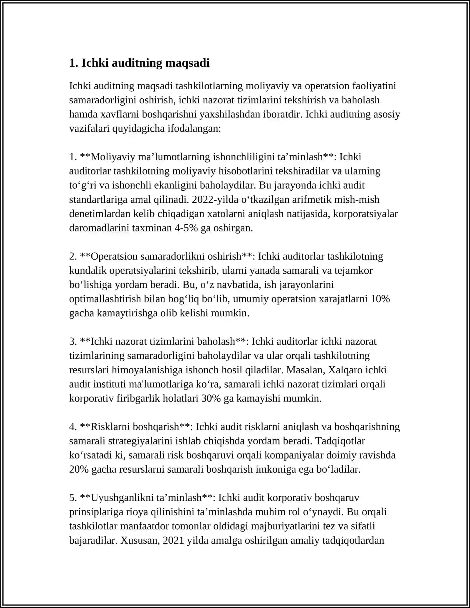 ICHKI AUDIT 3