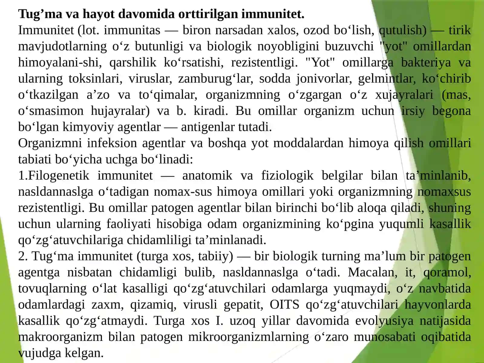 Salomatlikning umumiy muammolari 3