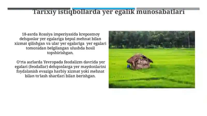 Agrar munosabatlar: ijara haqivarenta 3