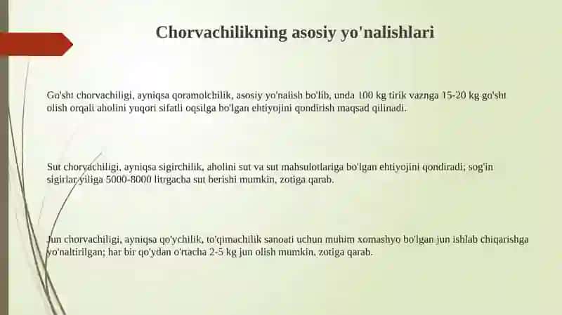 Chorvachilik 3